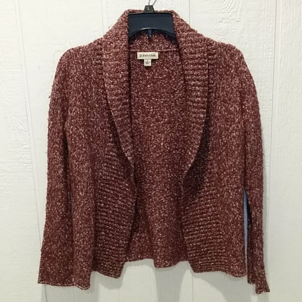 St Johns Bay small cardigan plum color